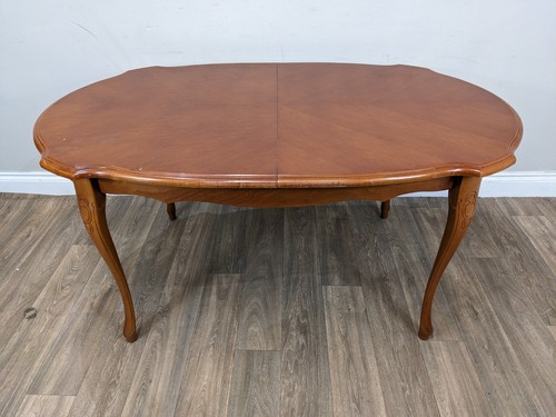 Dining table walnut scalloped - table,
