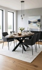 Contemporary Oval Dining Table