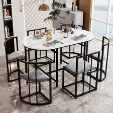 Dining Table and Chairs Set 6