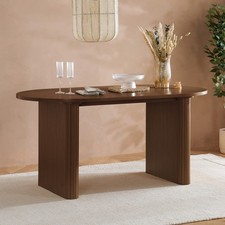 Axel Oval Fluted Dining Table-