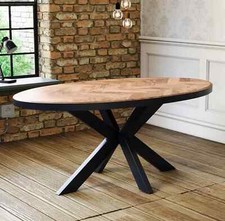 Oval Solid Mango Wood Dining