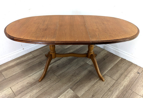 Dining table oval teak - dining,