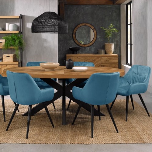 Bosco rustic oak - 6, seater