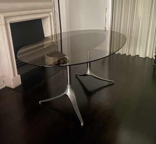 Smoked glass oval - smoked, howell