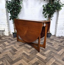 Vintage Mid-Century Oval Teak